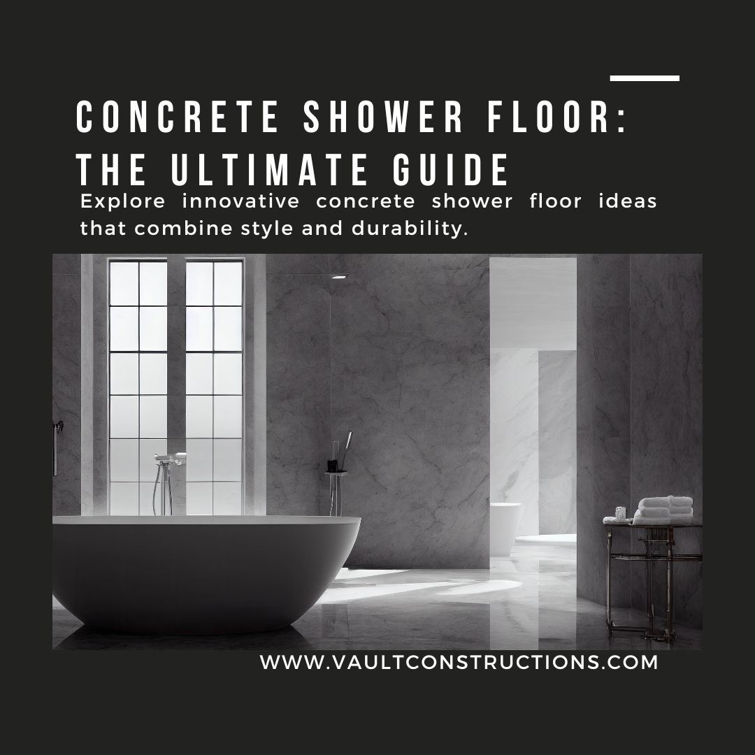 Concrete Shower Floor